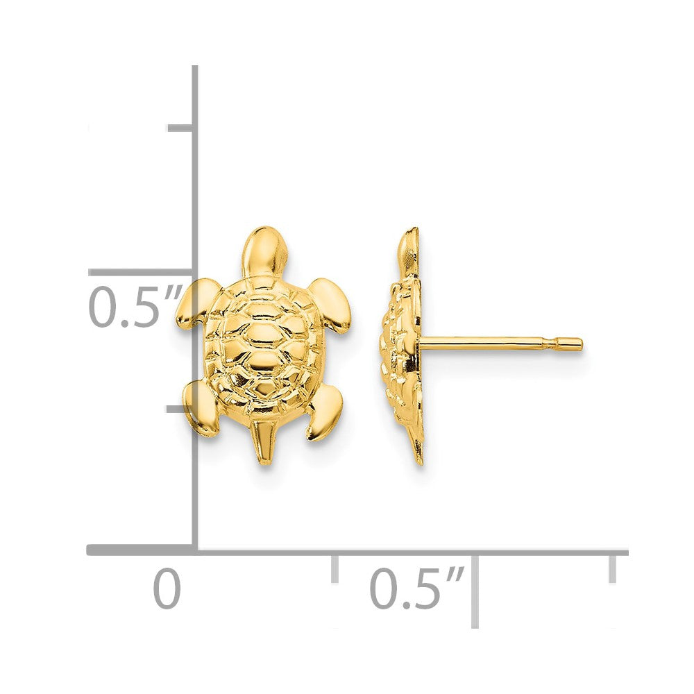 14k Madi K Turtle Childrens Post Earrings