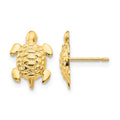 14k Madi K Turtle Childrens Post Earrings