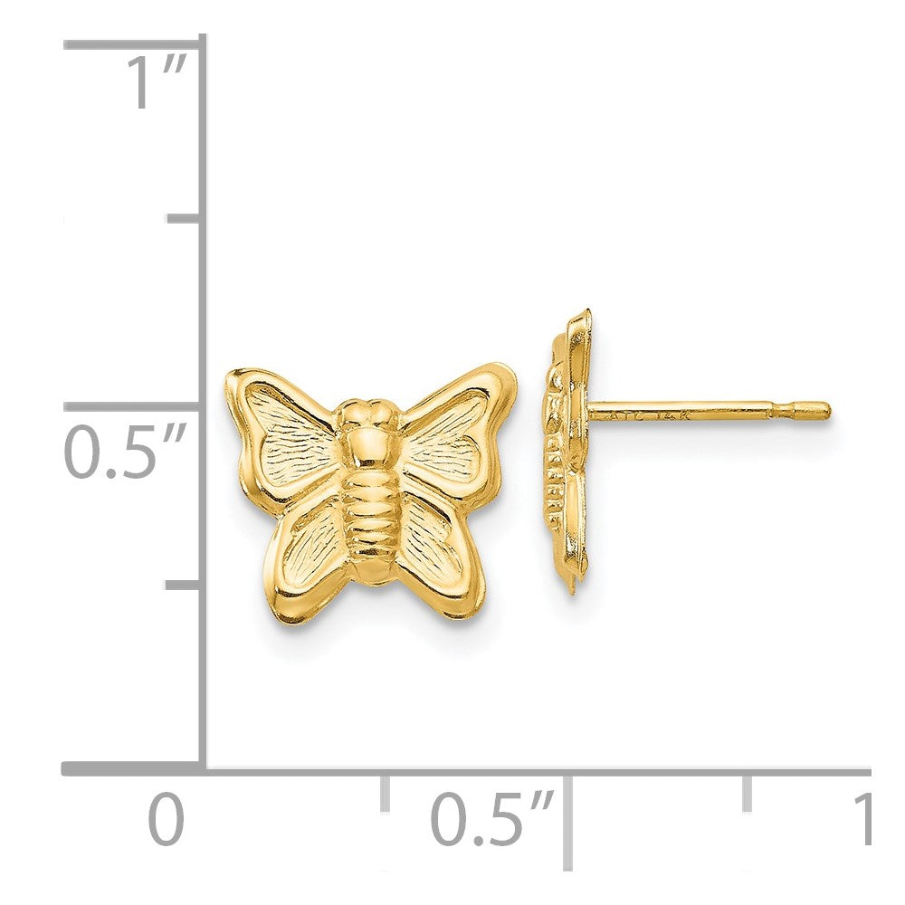 14k Madi K Butterfly Childrens Post Earrings
