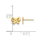 14k Madi K Bow Childrens Post Earrings