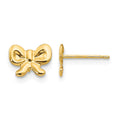 14k Madi K Bow Childrens Post Earrings