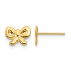 14k Madi K Bow Childrens Post Earrings