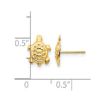 14k Madi K Turtle Childrens Post Earrings