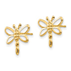 14k Madi K Dragonfly Childrens Post Earrings