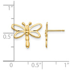 14k Madi K Dragonfly Childrens Post Earrings