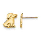 14k Madi K Dog Childrens Post Earrings