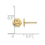 14k Madi K Polished Rose Childrens Post Earrings