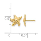 14k Madi K Starfish Childrens Post Earrings