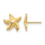 14k Madi K Starfish Childrens Post Earrings