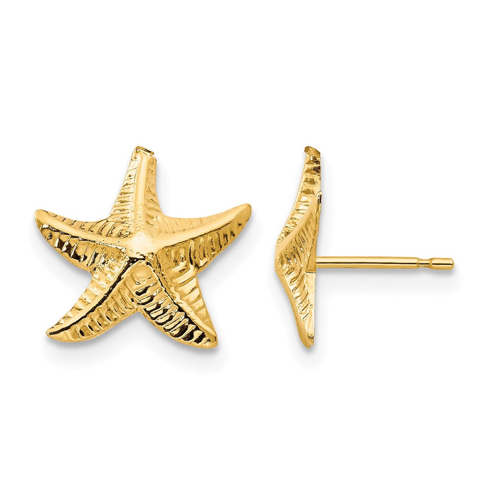 14k Madi K Starfish Childrens Post Earrings