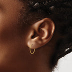 14k Madi K 1x14mm Endless Hoop Earrings