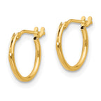 14k Madi K 1x10mm Hoop Earrings