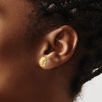 14k Madi K Shell Childrens Post Earrings