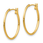 14k Madi K 1x21mm Hoop Earrings