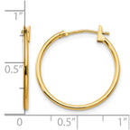 14k Madi K 1x21mm Hoop Earrings