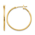 14k Madi K 1x26mm Hoop Earrings