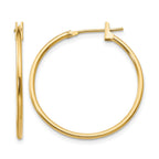 14k Madi K 1x26mm Hoop Earrings