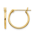 14k Madi K 1.25x15mm Hoop Earrings