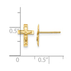 14k Madi K Crucifix Post Earrings