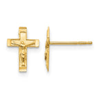 14k Madi K Crucifix Post Earrings
