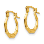 14k Madi K Tiny 2x11mm Hollow Hoop Earrings