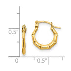 14k Madi K Tiny 2x11mm Hollow Hoop Earrings