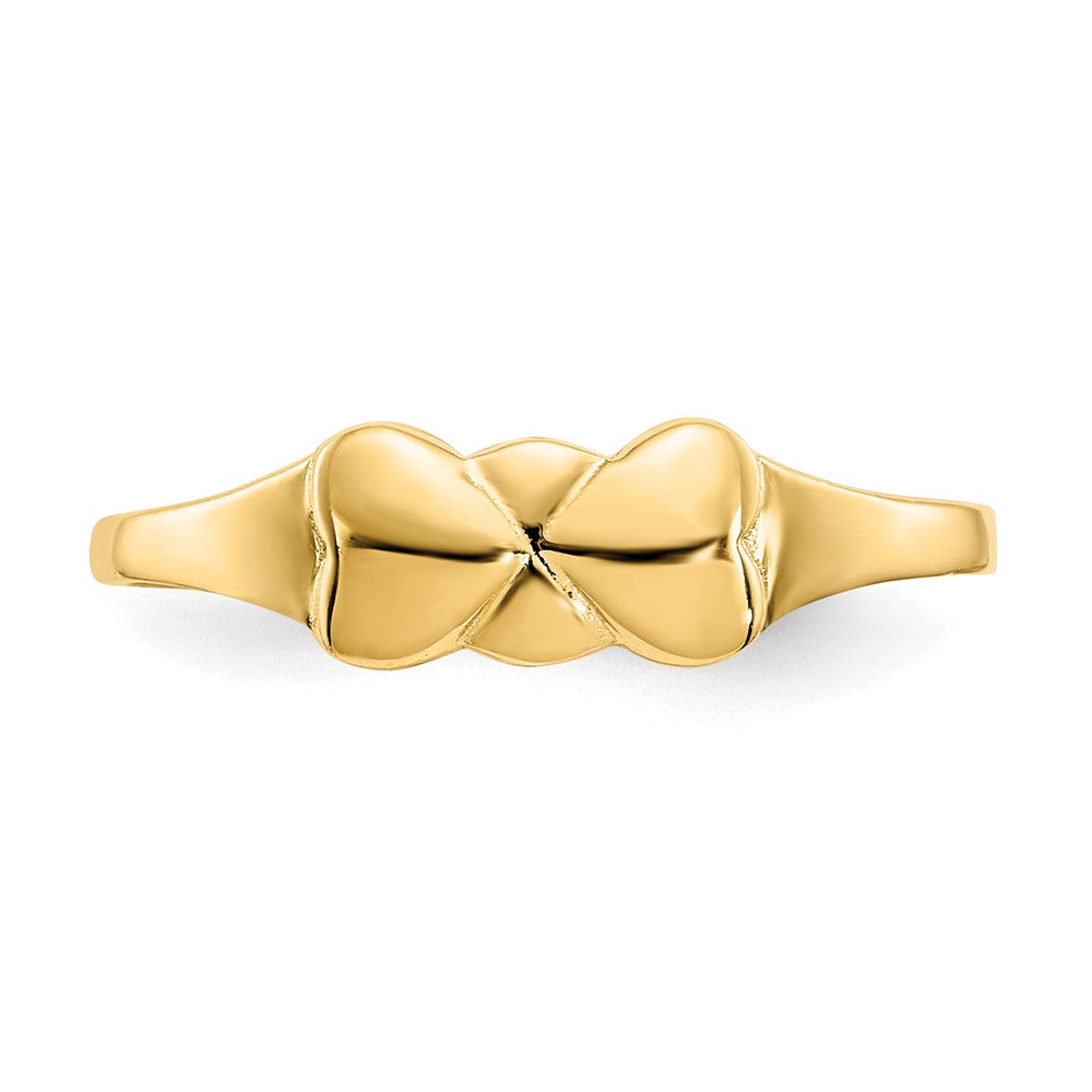 14k Madi K Two Hearts Baby / Childrens Ring