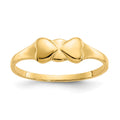 14k Madi K Two Hearts Baby / Childrens Ring