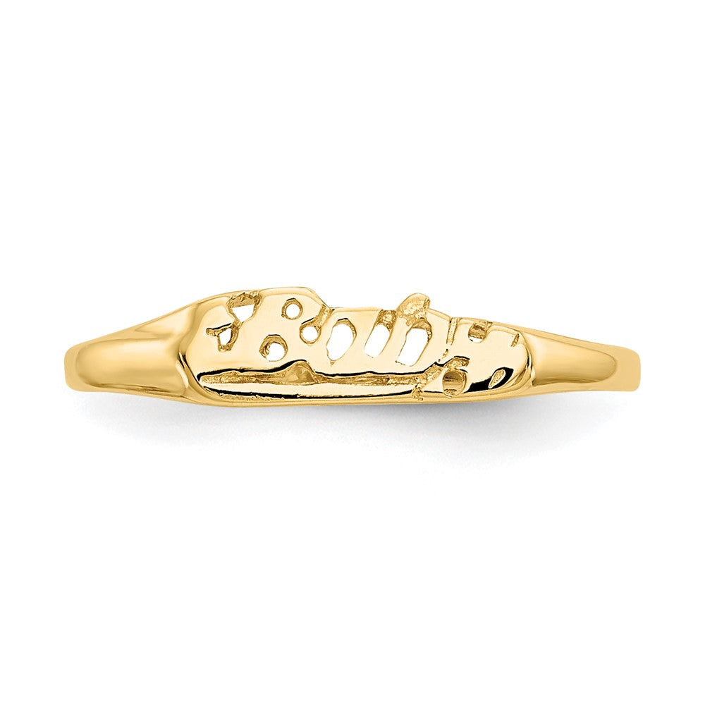 14k Madi K BABY Script Baby / Childrens Ring