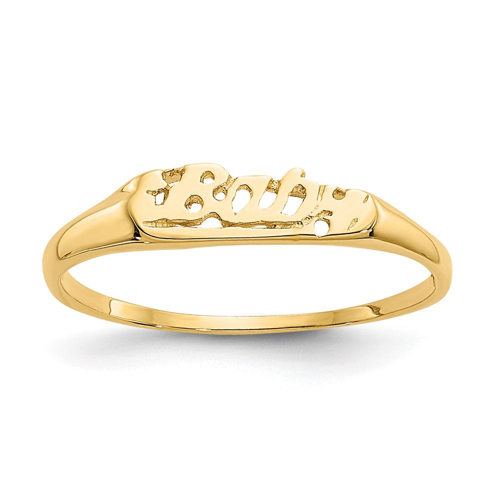 14k Madi K BABY Script Baby / Childrens Ring