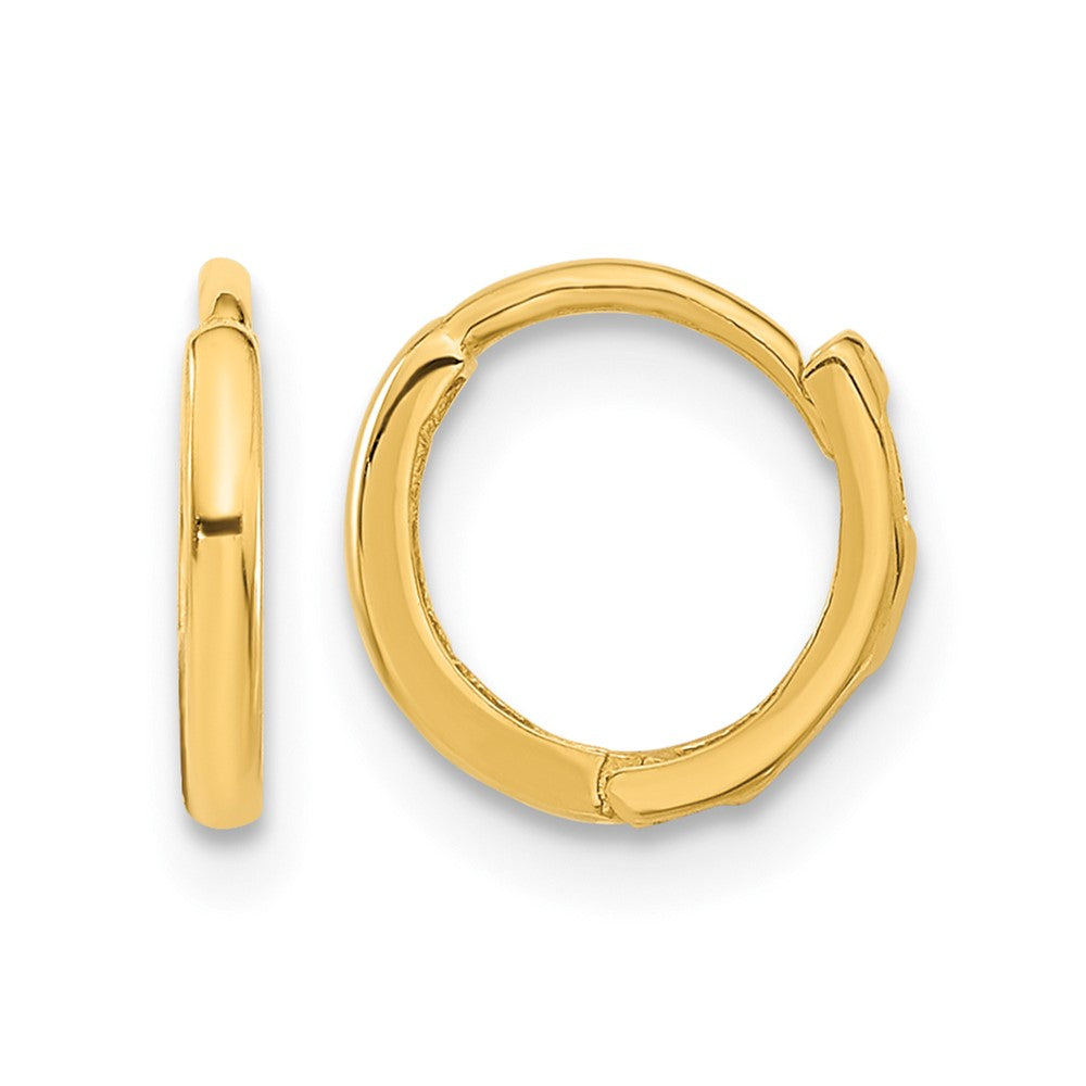 14k Madi K Polished 1.5x9mm Hinged Hoop Earrings