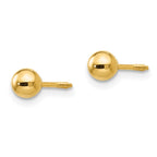 14k Madi K Polished Reversible 4mm Ball Screwback Post Earrings