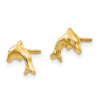 14k Madi K Small Dolphin Childrens Post Earrings
