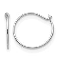 14k White Gold Madi K Small 1x9mm Endless Hoop Earrings