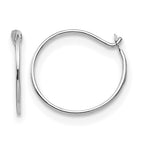 14k White Gold Madi K Small 1x9mm Endless Hoop Earrings