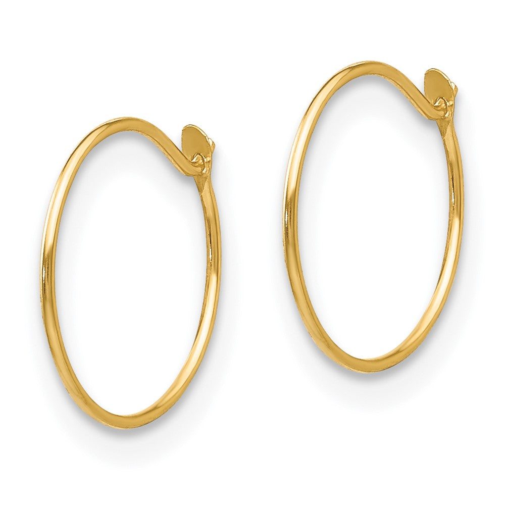 14k Madi K Small 1x9mm Endless Hoop Earrings