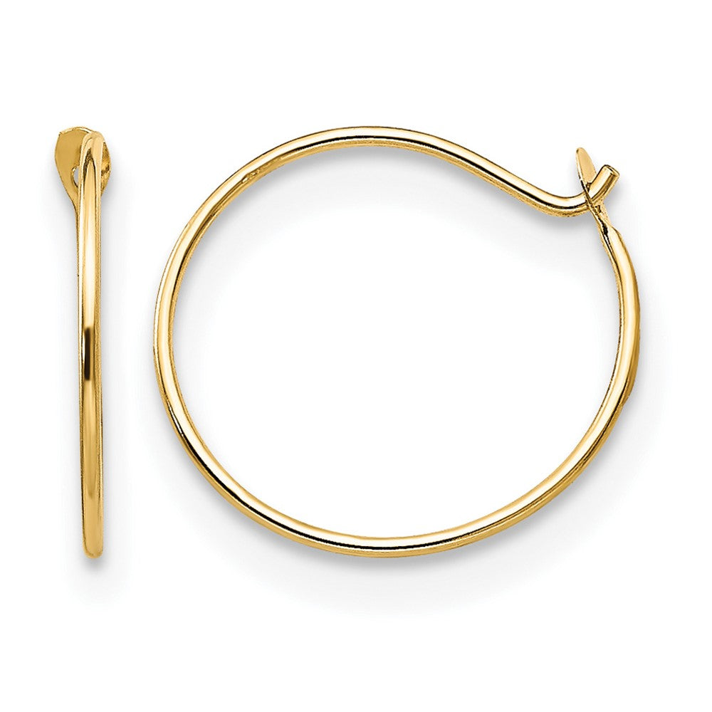 14k Madi K Small 1x9mm Endless Hoop Earrings