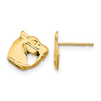 14k Madi K Polished Horse Head Childrens Post Earrings