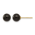 14k Madi K 6.00mm Onyx Bead Earrings