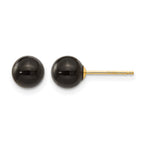 14k Madi K 6.00mm Onyx Bead Earrings