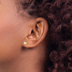 14k Madi K Baby 1-2mm White Round Freshwater Cultured Pearl Screwback Post Earrings