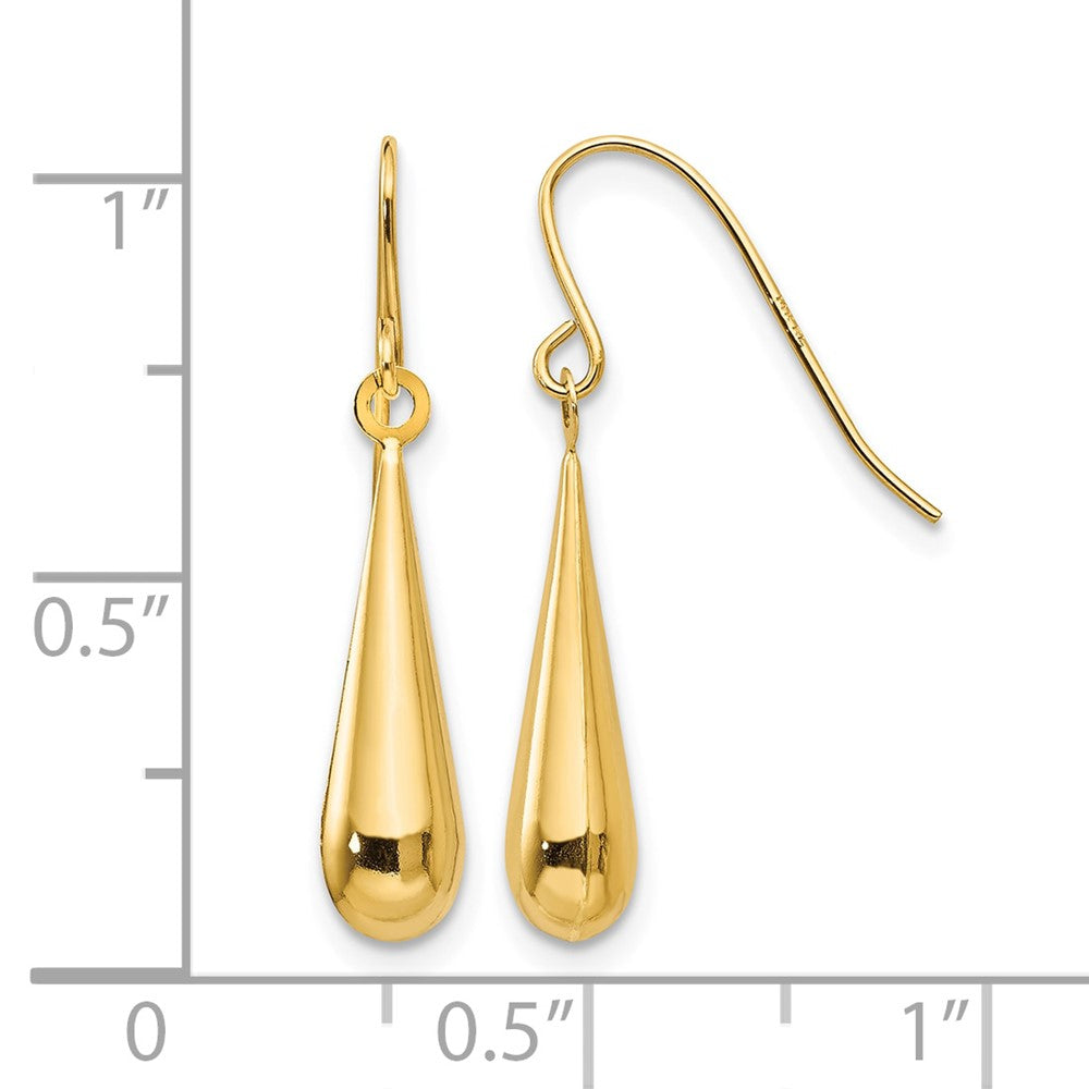 14k Madi K Teardrop Dangle French Hook Earrings