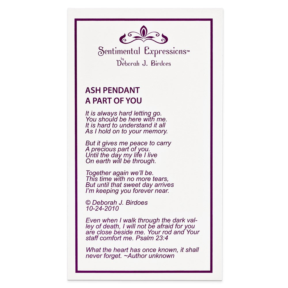 Sentimental Expressions Sterling Silver Rhodium-plated Antiqued Butterfly Ash Holder 18 Inch Necklace