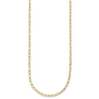 14k Polished 2.5mm Fancy Oval Link 18 inch Necklace
