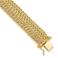 14k Polished 13mm Fancy Link Bracelet