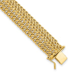 14k Polished 13mm Fancy Link Bracelet