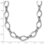 14k White Gold Fancy Link Necklace