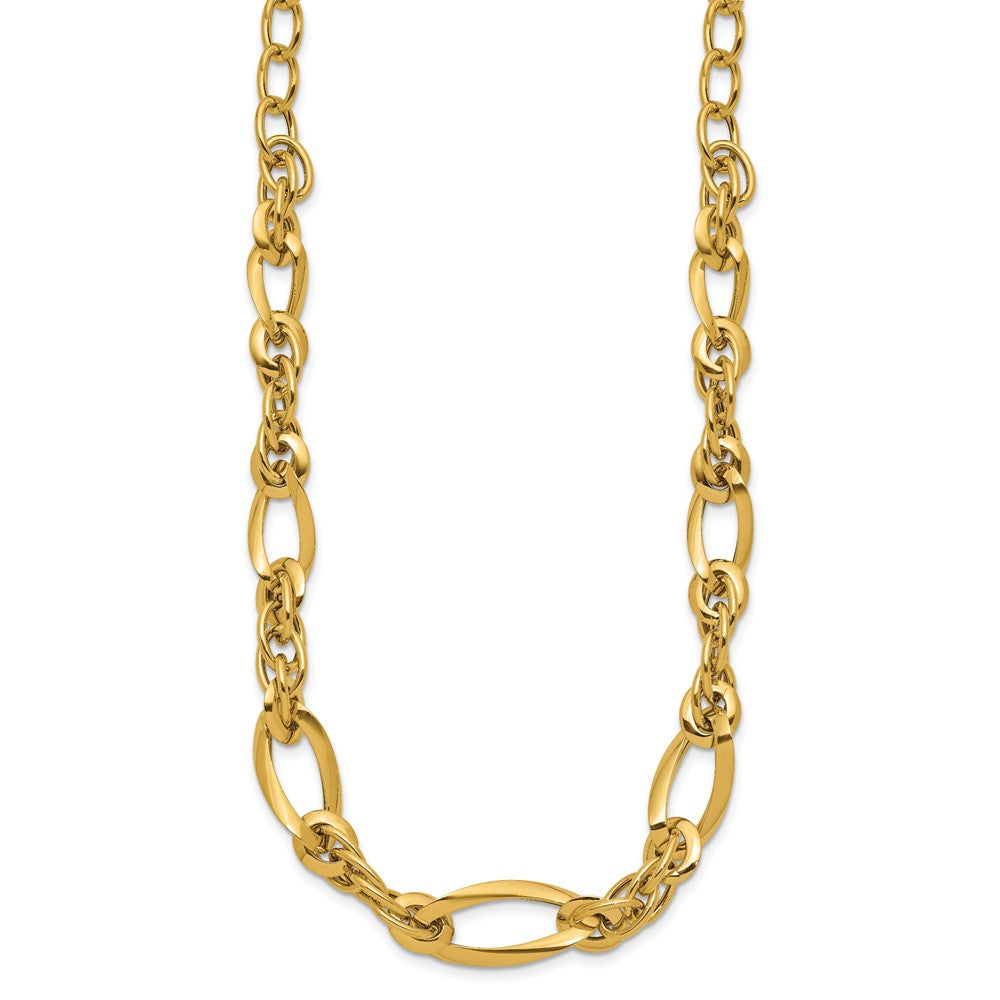 Golden Treasures 14K Polished Fancy Link Necklace