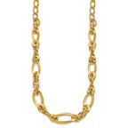 Golden Treasures 14K Polished Fancy Link Necklace