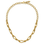 Golden Treasures 14K Polished Fancy Link Necklace
